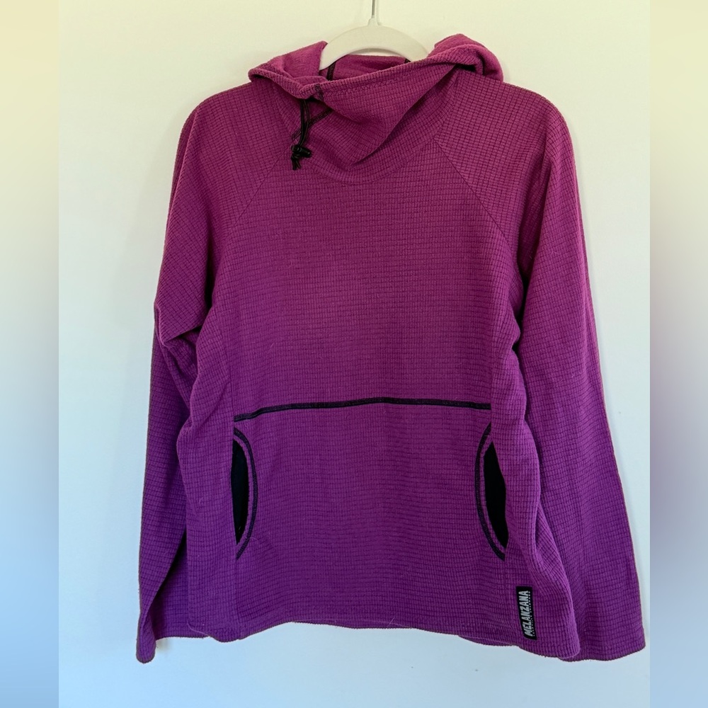 Melanzana Micro Grid Hoodie | Men’s S | Magenta